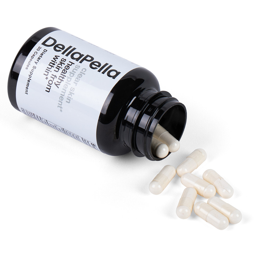 Meet Della Pella - Clear Skin. Designed to target and manage acne from within. Formulated with a blend of scientifically backed ingredients, these carefully selected, doctor-formulated ingredients work synergistically to support clear, healthy skin.